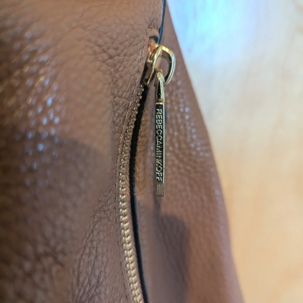 Rebecca Minkoff pebbled supple leather moto hobo shoulder/crossbody bag - Picture 10 of 10